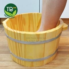 Chậu ngâm chân gỗ thông nhập khẩu Mỹ, hàng cao cấp, dùng lâu dài, ngâm chân thảo dược hiệu quả, spa tại nhà tiện lợi