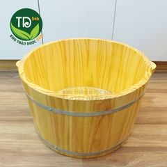Chậu ngâm mông gỗ thông nhập khẩu Mỹ, hàng cao cấp loại 1, dùng lâu dài, ngâm phụ khoa thảo dược và spa tại nhà hiệu quả