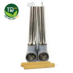 Ống hơ ngải đơn, bằng vật liệu inox 304, bền, đẹp, giúp hơ ngải ở những vùng lưng, mặt, gáy, các điểm khó hơ trên cơ thể