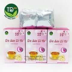 Trà sâm tố nữ dạng túi lọc, hoạt huyết, chậm quá trình mãn kinh, giảm khô âm đạo, cân bằng nội tiết tố, sử dụng tiện lợi