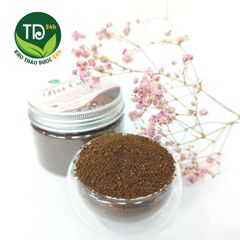 Bột cà phê tắm trắng, tẩy tế bào chết, nguyên chất đến từng hạt nhỏ, dùng đắp mặt và body, dưỡng da an toàn, thân thiện