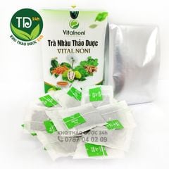 Trà trái nhàu thảo dược dạng túi lọc, đạt chuẩn ISO 22000, OCOP, HACCP, kết hợp 9 dòng dược liệu quý, đào thải độc tố