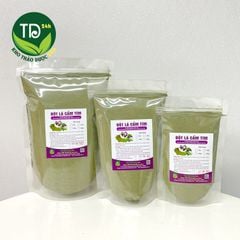 Bột lá cẩm tím nguyên chất 100%, dùng nấu xôi ngũ sắc, làm bánh, nấu chè, rau câu, thạch dừa, tạo màu tím tự nhiên