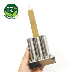 Ống hơ ngải đơn, bằng vật liệu inox 304, bền, đẹp, giúp hơ ngải ở những vùng lưng, mặt, gáy, các điểm khó hơ trên cơ thể