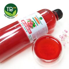 Nước cốt dâu tây, 100% dâu tây Đà Lạt, tăng cường vitamin, giúp tim khỏe mạnh, trợ tiêu hóa, tăng sức đề kháng, trẻ hóa