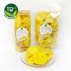Khoai lang vàng sấy giòn, tiêu chuẩn xuất khẩu, không đường, giòn tan, ngọt tự nhiên, đặc sản chính hiệu Đà Lạt