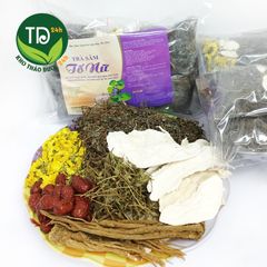 Trà sâm tố nữ lá nam, bổ huyết, hoạt huyết, làm chậm quá trình mãn kinh, giảm khô âm đạo, cân bằng nội tiết tố