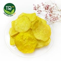 Khoai lang vàng sấy giòn, tiêu chuẩn xuất khẩu, không đường, giòn tan, ngọt tự nhiên, đặc sản chính hiệu Đà Lạt