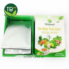 Trà trái nhàu thảo dược dạng túi lọc, đạt chuẩn ISO 22000, OCOP, HACCP, kết hợp 9 dòng dược liệu quý, đào thải độc tố