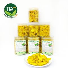 Vỏ bưởi chanh dây sấy dẻo, hương vị tự nhiên, thông cổ, kháng khuẩn, hỗ trợ giảm cân, mỡ máu, mỡ gan, hàng xuất khẩu