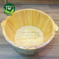 Chậu ngâm chân gỗ thông nhập khẩu Mỹ, hàng cao cấp, dùng lâu dài, ngâm chân thảo dược hiệu quả, spa tại nhà tiện lợi