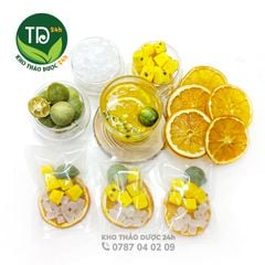 Trà chanh dây kim quất, nguyên liệu sấy thăng hoa, nước uống trắng da Triệu Lộ Tư, giúp da sáng mịn, trợ tiêu hóa