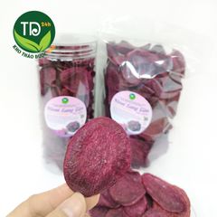 Khoai lang tím sấy giòn, tiêu chuẩn xuất khẩu, không đường, giòn ngọt tự nhiên, đặc sản chính hiệu Đà Lạt