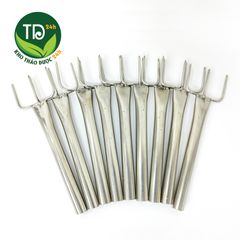 Khay tắt ngải 3 ống inox, cùng lúc tắt 3 điếu ngải, bền, đẹp, an toàn, dùng cho cả ngải đại và trung, dụng cụ diện chẩn