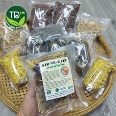 Sâm bông cúc, set đủ vị nấu 10 lít nước, tặng kèm hạt chia, hàng mùa mới, chuyên dùng cho gia đình và hàng quán