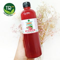 Nước cốt dâu tây, 100% dâu tây Đà Lạt, tăng cường vitamin, giúp tim khỏe mạnh, trợ tiêu hóa, tăng sức đề kháng, trẻ hóa