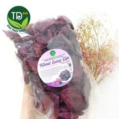 Khoai lang tím sấy giòn, tiêu chuẩn xuất khẩu, không đường, giòn ngọt tự nhiên, đặc sản chính hiệu Đà Lạt