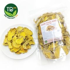 Củ nghệ sắt lát sấy khô, hàng loại 1, dùng pha trà, làm nguyên liệu nấu ăn, giúp bảo vệ sức khỏe gia đình mỗi ngày