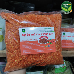 Ớt bột không cay, không mặn, khô xay, dùng làm gà nướng muối ớt, kim chi thơm ngon, hấp dẫn (hàng loại 1)