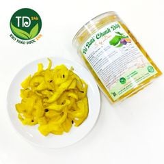 Vỏ bưởi chanh dây sấy dẻo, hương vị tự nhiên, thông cổ, kháng khuẩn, hỗ trợ giảm cân, mỡ máu, mỡ gan, hàng xuất khẩu