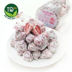 Dâu tây sấy giòn bọc sữa, hàng loại 1, không đường, tốt cho người ăn kiêng, thơm ngon đến miếng cuối cùng