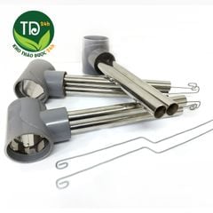 Ống hơ ngải đôi, làm bằng inox 304, bền, đẹp, giúp hơ ngải ở các vùng khó trên cơ thể lưng, mặt, gáy, hiệu quả, an toàn