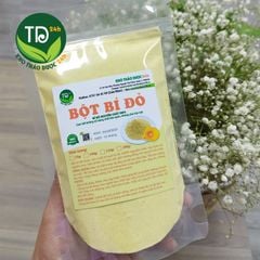 Bột bí đỏ (bí ngô) sấy lạnh nguyên chất 100%, tạo màu cho bánh kẹo, đồ uống, cháo, súp, thạch dừa, rau câu, làm mặt nạ