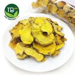Củ nghệ sắt lát sấy khô, hàng loại 1, dùng pha trà, làm nguyên liệu nấu ăn, giúp bảo vệ sức khỏe gia đình mỗi ngày