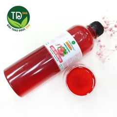 Nước cốt dâu tây, 100% dâu tây Đà Lạt, tăng cường vitamin, giúp tim khỏe mạnh, trợ tiêu hóa, tăng sức đề kháng, trẻ hóa