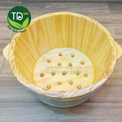Chậu ngâm mông gỗ thông nhập khẩu Mỹ, hàng cao cấp loại 1, dùng lâu dài, ngâm phụ khoa thảo dược và spa tại nhà hiệu quả