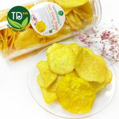 Khoai lang vàng sấy giòn, tiêu chuẩn xuất khẩu, không đường, giòn tan, ngọt tự nhiên, đặc sản chính hiệu Đà Lạt
