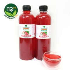 Nước cốt dâu tây, 100% dâu tây Đà Lạt, tăng cường vitamin, giúp tim khỏe mạnh, trợ tiêu hóa, tăng sức đề kháng, trẻ hóa