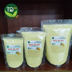 Bột bí đỏ (bí ngô) sấy lạnh nguyên chất 100%, tạo màu cho bánh kẹo, đồ uống, cháo, súp, thạch dừa, rau câu, làm mặt nạ