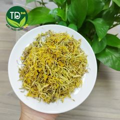 Trà hoa kim ngân, thanh nhiệt, giải độc, hạ đường huyết, giảm mụn, lợi tiểu, hạ cholesterol