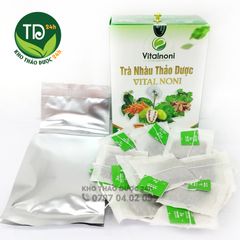 Trà trái nhàu thảo dược dạng túi lọc, đạt chuẩn ISO 22000, OCOP, HACCP, kết hợp 9 dòng dược liệu quý, đào thải độc tố