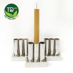 Ống hơ ngải đôi, làm bằng inox 304, bền, đẹp, giúp hơ ngải ở các vùng khó trên cơ thể lưng, mặt, gáy, hiệu quả, an toàn