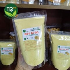 Bột bí đỏ (bí ngô) sấy lạnh nguyên chất 100%, tạo màu cho bánh kẹo, đồ uống, cháo, súp, thạch dừa, rau câu, làm mặt nạ