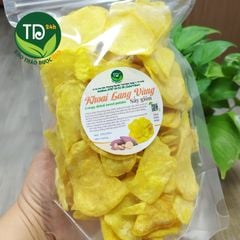 Khoai lang vàng sấy giòn, tiêu chuẩn xuất khẩu, không đường, giòn tan, ngọt tự nhiên, đặc sản chính hiệu Đà Lạt
