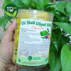Vỏ bưởi chanh dây sấy dẻo, hương vị tự nhiên, thông cổ, kháng khuẩn, hỗ trợ giảm cân, mỡ máu, mỡ gan, hàng xuất khẩu