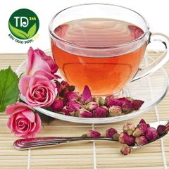 Trà hoa hồng, hương thơm dịu, giúp an thần ngủ ngon, thanh nhiệt giải độc 100% thiên nhiên