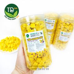 Viên chanh dây, chanh leo sấy lạnh thăng hoa, dùng cho các loại trà detox, trang trí các món thức uống, bánh ngọt