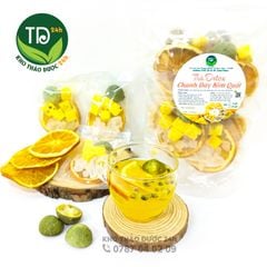 Trà chanh dây kim quất, nguyên liệu sấy thăng hoa, nước uống trắng da Triệu Lộ Tư, giúp da sáng mịn, trợ tiêu hóa