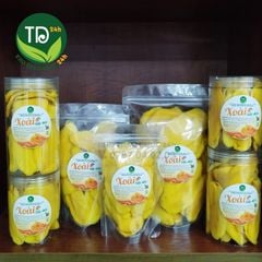 Xoài sấy dẻo thăng hoa nguyên vị, ngọt thanh, thơm ngon, không lẫn sơ, món ăn vặt yêu thích, bổ sung canxi cho mẹ bầu