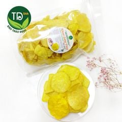 Khoai lang vàng sấy giòn, tiêu chuẩn xuất khẩu, không đường, giòn tan, ngọt tự nhiên, đặc sản chính hiệu Đà Lạt