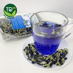 Trà hoa đậu biếc 100% thiên nhiên, nguyên liệu pha trà, nấu nướng, làm bánh, lên màu thực phẩm tự nhiên, không hóa chất
