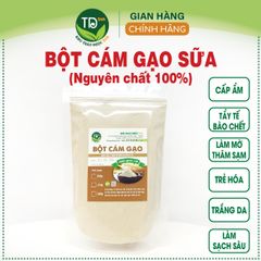 Bột cám gạo sữa nguyên chất 100%, dưỡng da, tẩy tế bào chết, làm trắng và trẻ hóa da, ngừa thâm, giảm nám