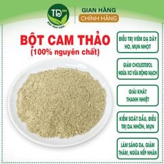 Bột cam thảo nguyên chất 100% organic, tắm trắng, ngừa ho, mất tiếng, giải cảm, ngừa nếp nhăn, mờ thâm, trợ tiêu hóa