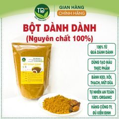 Bột Dành Dành nguyên chất 100%, tạo màu vàng tự nhiên, dùng làm xôi, bánh, thạch chè, rau câu, mứt, an toàn vstp