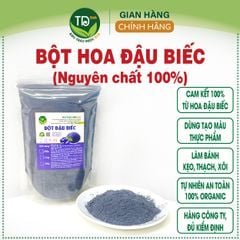 Bột hoa đậu biếc nguyên chất 100%, chuyên dùng nấu xôi, làm bánh, tạo màu và mùi cho nhiều món ăn siêu ngon