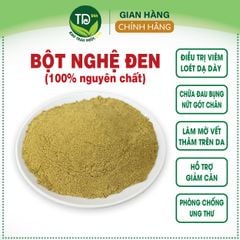 Bột nghệ đen Nghệ An nguyên chất 100%, giảm viêm loét dạ dày, hỗ trợ giảm cân hiệu quả, ngừa ung thư